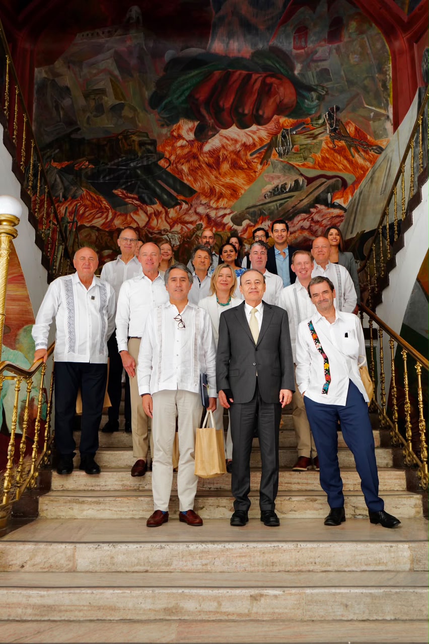 Alfonso Durazo recibe a embajadores y funcionarios de 15 países de la Unión Europea