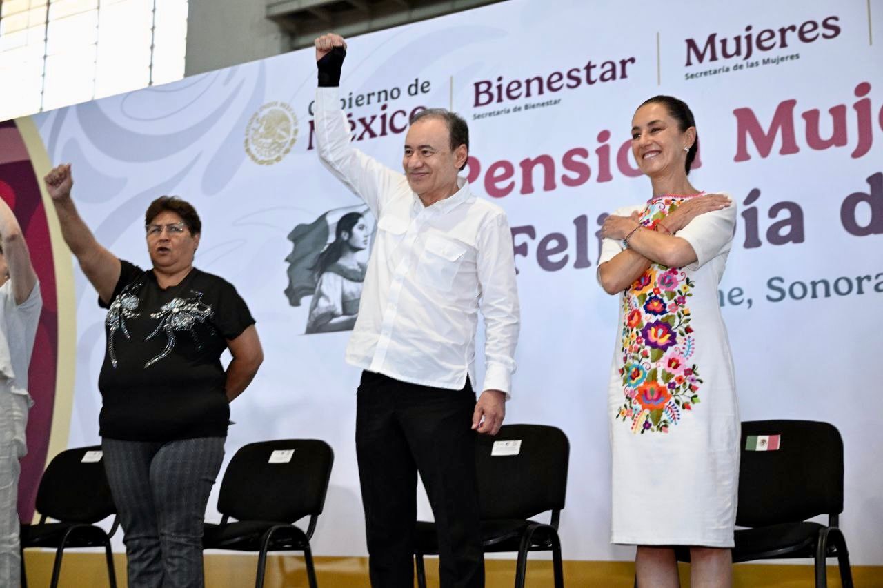 Claudia Sheinbaum y Alfonso Durazo respaldan a m&aacute;s de 70 mil mujeres sonorenses con Pensi&oacute;n Bienestar 