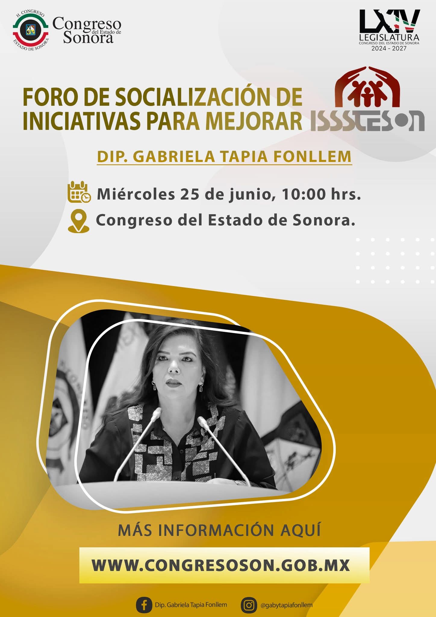Reunión de seguimiento a la iniciativa de Reforma a la Ley 38 de ISSSTESON 