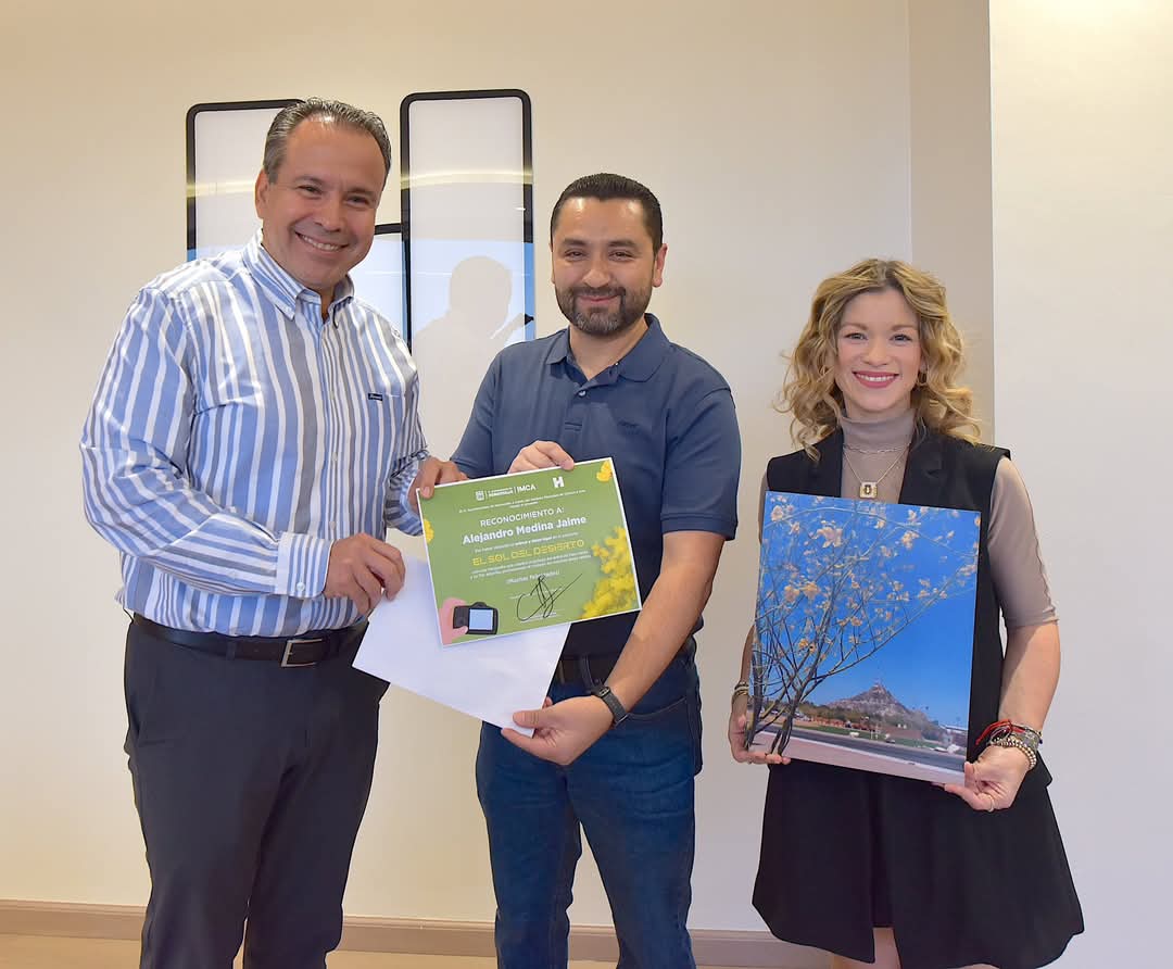 Alejandro Medina, fue el ganador del concurso de fotografía "El Sol del Desierto"