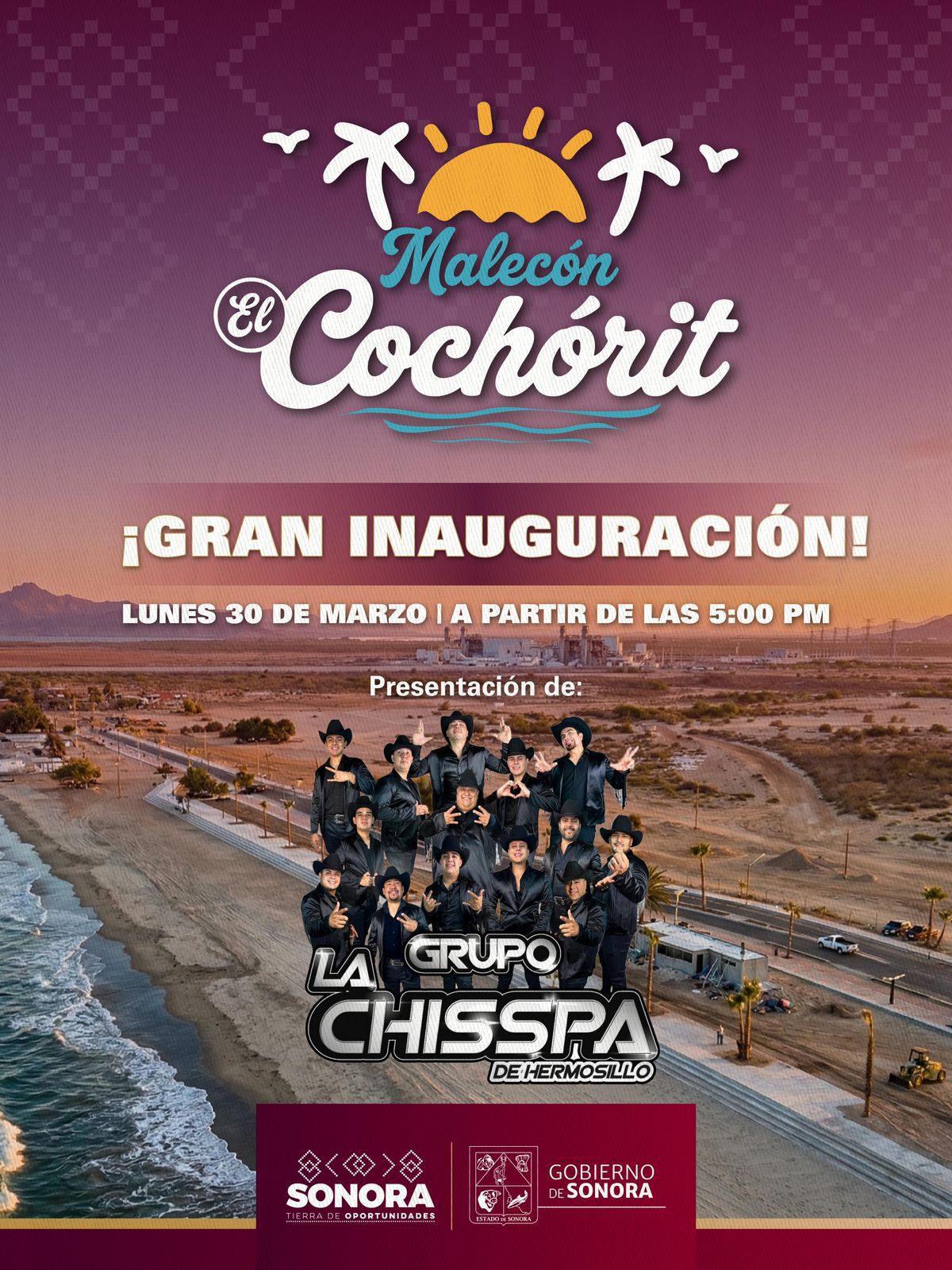 Alfonso Durazo te invita a la inauguración del Malecón Turístico del Cochórit